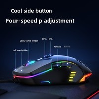 ONIKUMA CW902 Mouse Gaming Berkabel 6400DPI RGB Dapat Disesuaikan 7 Tombol Dapat Diprogram Mouse USB Ergonomis Sarang Lebah untuk PC Laptop