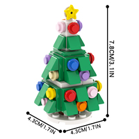Juego de Bloques de Construcción MOOXI MOC, Árbol de Navidad Festivo, Modelo de Plástico, Juguete de Regalo, MOC1081, Regalo Promocional de Empresa