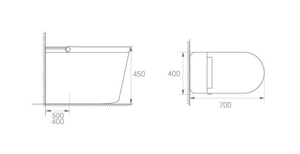 U5 Miglior Prezzo Sanitari Intelligenti, WC Elettrico Automatico con Bidet, Toilette Intelligente in Ceramica per <span class=keywords><strong>Bagno</strong></span> - Product Image 5
