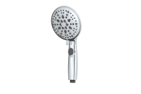 Pommeau de douche de pluie chromé de luxe à 9 fonctions poli à main contemporain poignée unique Pause Massage modèles de pulvérisation pour hôtels