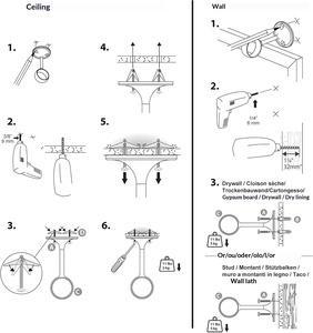 Support de <span class=keywords><strong>plafond</strong></span> réglable en fonte, lot de deux, noir, universel, pour projecteurs, enceintes et installation de caméras de vidéosurveillance - Product Image 5