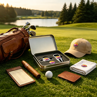 Kit d'outils de réparation de divots de golf premium avec marqueur de balle et clip pour chapeau, pour réparation personnalisée