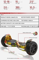 Hoverboard dérive scooter 3 roues 36v au cambodge elektrikli schootur jet électrique vérométal ciel