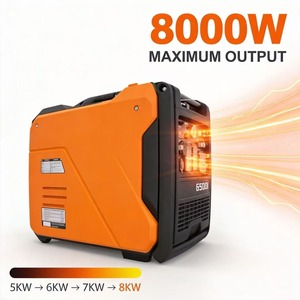 Générateur double 2kW-8kW silencieux portable à essence à onde sinusoïdale pure pour alimentation de secours domestique 2000i 2500i 3800i 4500i 6500i 8000i 9.0KW Renew - Product Image 3
