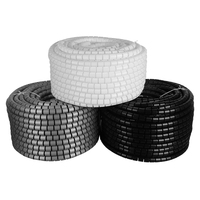 Nuevo Tipo de Protector de Cables en Espiral de Plástico Aislante, Organizador de Cables Flexible, Funda de PE Antiabrasión