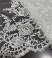 Tissu en tulle brodé fantaisie, nouveau design, pour mariage, mariée, dentelle à cordon de haute qualité, tissu brodé, lot en stock, sac, jouet