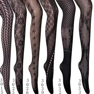 Cina Grosir Desainer Sexy Mesh Tights Wanita Seamless Pantyhose Kustom Knit Fishnet Stockings