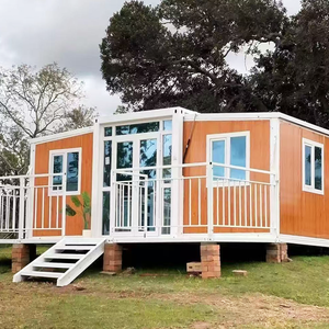 Double-wing Folding Container <b>Houses</b> Made of Sandwich Panels and Steel for Hotel Applications - Product Image 3