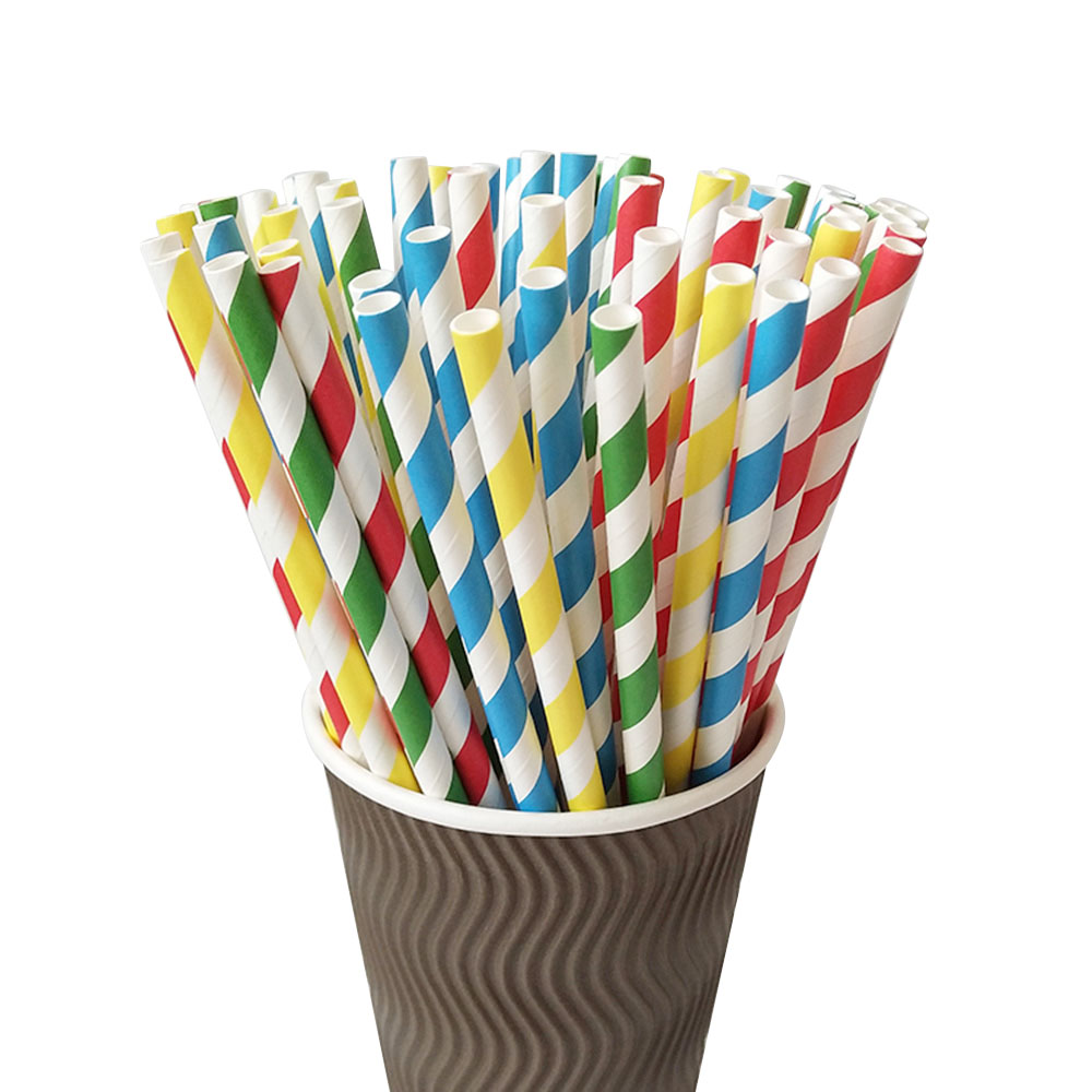 FTS Straw Drinking, Eco-friendly Biodegradable Straw,Milkshake Paper Straws for Drinking Shop