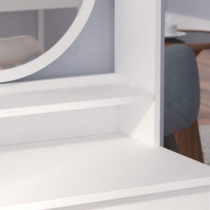 <span class=keywords><strong>Commode</strong></span> de chambre à coucher en bois rose la plus vendue, ensemble de 4 commodes de rangement avec miroir éclairé pour appartement ou hôtel de fille - Product Image 3