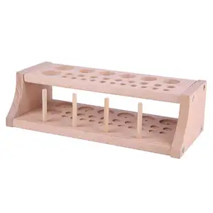 多功能大组装木制皮革工具箱搁板多孔工具储物盒