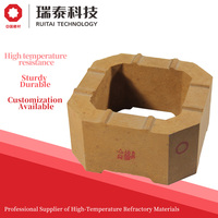 Brique de magnésie fusionnée cylindrique de haute qualité et haute résistance, adaptée aux grands fours à verre industriels