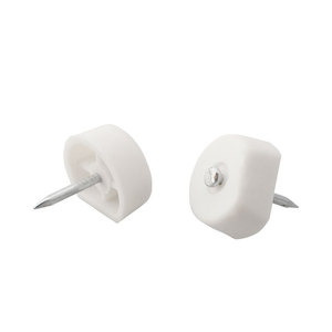 Soportes de Plástico para Estantes, Color Marrón y Blanco, Material PP, Duraderos, para Fijación de Muebles, Armarios y Guardarropas, Clavos Largos - Product Image 2
