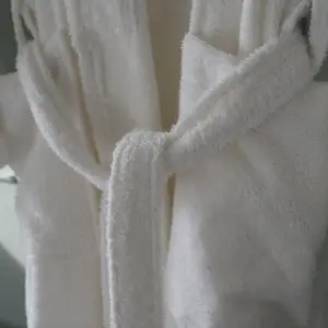 Cotton Bathrobe Velour Spa Robe Gown For Couples 100% Cotton Body Wrap Towel Robe
