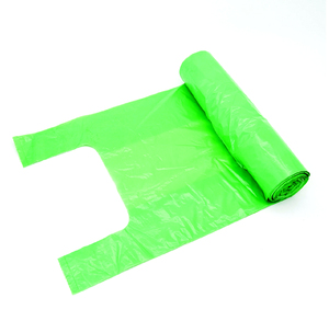 Disposable Garbage Bags Waste Bags for Home & Office Use, Flat-Bottom With Tie Handle T-Shirt Bags, Durable and Easy to Carry. - Product Image 3