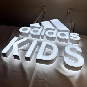 Tùy chỉnh 3D <span class=keywords><strong>LED</strong></span> bên ngoài kinh doanh thương mại ánh sáng kỹ thuật số <span class=keywords><strong>LED</strong></span> cửa hàng phía trước dấu hiệu Thắp Sáng - Product Image 4