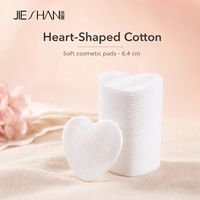 Tampons démaquillants jetables en coton pur à trois couches, en forme de cœur, pour un nettoyage facial en profondeur, à prix d'usine