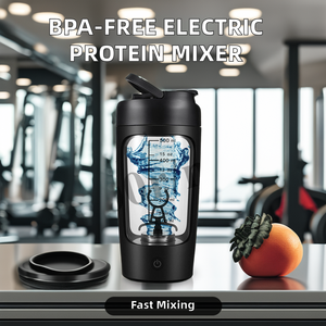 Venta al por mayor coctelera eléctrica taza licuadora recargable gimnasio deportes botella portátil Vortex taza mezcladora portátil/coctelera recargable USB - Product Image 6