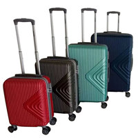 Nouvelle conception, valise à roulettes ABS 16 pouces, 20 pouces, 24 pouces, 28 pouces, ensemble de 4 valises, coque rigide, valise de voyage