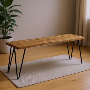 Banc en bois naturel Colton, meubles élégants et modernes pour le salon - Product Image 2