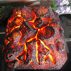 Luz con motivo de madera de Fresno resplandeciente a prueba de lluvia, hoguera, fiesta, llama, chimenea de vapor electrónica, lavabo, Dionysus, desfile de carnaval, antorcha - Product Image 5