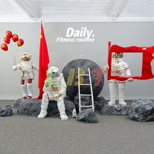 Escultura de astronauta Libit de fibra de vidrio Lbt 203, figura artística para decoración de sala de estar - Product Image 3