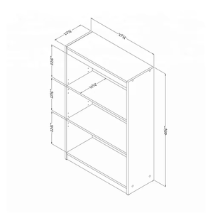 Muebles para el Hogar, Vitrina de Vidrio y MDF Personalizada, Diseño Moderno HKY-07, Librería de MDF HKY-07 - Product Image 6