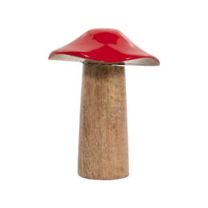 Scultura Decorativa in Legno a Forma di Fungo, Stile Boho, per Arredamento Casa, Scaffali, Tavolino da Caffè, Soggiorno, Bagno - Product Image 3