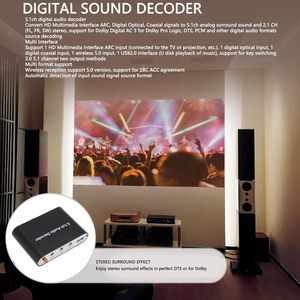 Tarjeta Decodificadora de Audio Dolby Atmos 5.1 con Reproductor USB, Entrada Óptica Coaxial y HDMI ARC para Sistema de Sonido de Cine en Casa - Product Image 4