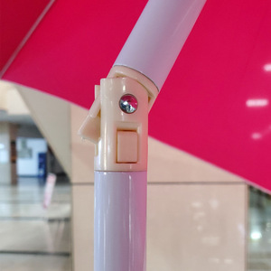 <b>Outdoor</b> Square Patio <b>Umbrella</b> Polyester Aluminum Pole Anti Uv Full Color Printing For Mall Use - Product Image 3