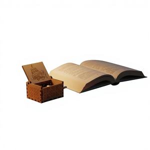 Caja de Música de Madera con Manivela, Minimalista y Moderna, con Grabado y Pintura Creativa, Música de Feliz Cumpleaños de 30 Segundos, Ideal para Exhibición en Puestos - Product Image 3