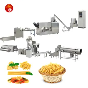 Pasta Macaroni Making Machine Snack Pellet Processing Production Line Screw Fried Snack Pellets Food Machinery