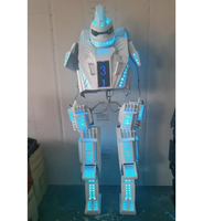 Vente chaude LED échasses costume fête discothèque échasses costume personnage adulte LED robot costume costume