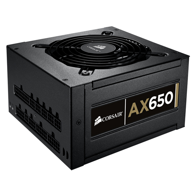 CORSAIR Professional Series Gold AX650 650W 80 PLUS GOLD Certified Full Modular Active PFC High Performance Power Supply