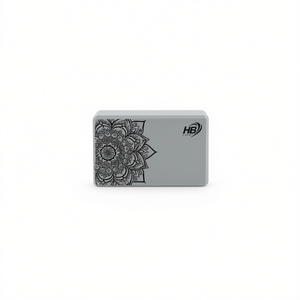 Brique de yoga Mandala Grise 180g 15*23*7.5cm Blocs de yoga durables et légers pour votre pratique de yoga - Product Image 1