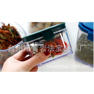 Plastic Airtight Containers Rectangle 1100ml 700ml 500ml 300ml Clip-On Lid Food Grade BPA Free <b>Kitchen</b> <b>Storage</b> - Product Image 2