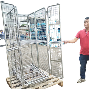 Jaula <span class=keywords><strong>de</strong></span> almacenamiento <span class=keywords><strong>de</strong></span> acero inoxidable OEM para logística <span class=keywords><strong>de</strong></span> almacén <span class=keywords><strong>de</strong></span> supermercado CNC doblado y procesamiento <span class=keywords><strong>de</strong></span> soldadura jaula <span class=keywords><strong>de</strong></span> transferencia conveniente - Product Image 3