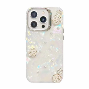 Moda Glitter pearly-parlaklık saydam kabuk desen telefon <span class=keywords><strong>iPhone</strong></span> için kılıf Xr X Xs Max 7 8 11 12 13 14 15 16 17 artı Pro Max - Product Image 1