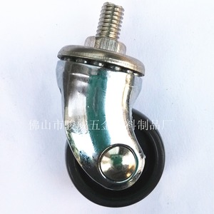 Furniture Caster 30mm PP Swivel With Brake Plate Mount Durable - Product Image 4