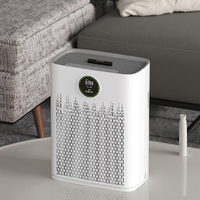 Penjernih Udara Elektrik Portabel untuk Rumah Pintar CADR 300 HEPA 13 Layar LED Konektivitas WiFi untuk Rumah Tangga Desktop