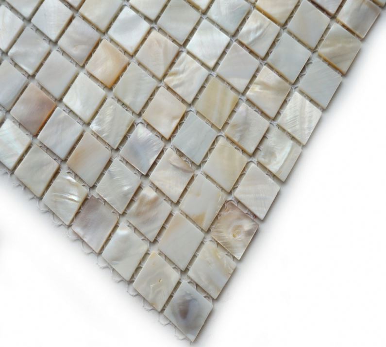Jet d'eau Nacre Marbre Tuile De Mosaïque De Coquille