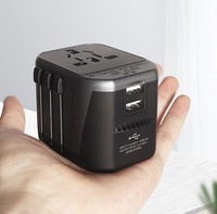 Stasiun Pengisian Daya Nirkabel Universal 3-in-1 PD 12W Tipe-C Pengisian Ganda Port USB Adaptor Perjalanan Lipat UK EU US AU