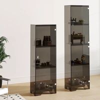 Vitrine bibliothèque au sol multicouche en acrylique personnalisée de luxe