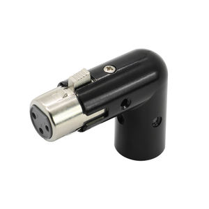 Enchufe XLR En Forma de L Conector de 90 grados 3 pines Microfono <span class=keywords><strong>Macho</strong></span>/hembra Linea de Audio Soldadura Carcasa de Metal XLR - Product Image 2