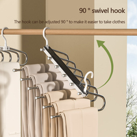 Teleskop faltbar Einfach zusammenbauen Multifunktion ale Hosen Rack Hanger Magic Space Saving Closet Organizer Skalierbare Hosen Kleiderbügel