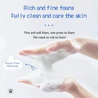 Pompe à savon liquide pour le lavage des mains en forme de bulle de griffe de chat moussant pour des mains propres et plus douces