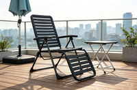 Fauteuil inclinable pliant en plastique imperméable, résistant à la rouille, confortable, pour extérieur, zéro gravité, idéal pour villa - Vente en gros usine