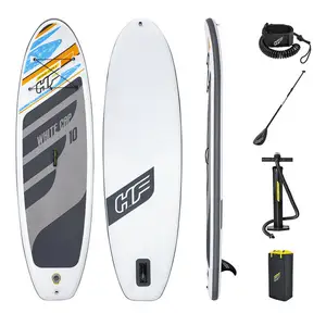 Bestway 65342 SUP Board Hydro-Force Blanc Cap Gonflable Stand-Up Paddle Board Set 3.05 m