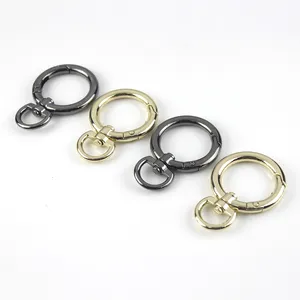 Alloy Swivel Eye D-ring Snap Trigger Hook Clip Spring Gate O ring Clasp Handbag Bag Strap Belt Shoulder Buckle Accessory