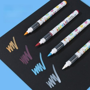 Marcadores Acrílicos Opacos de 48/60/72 Colores, Económicos, Apilables, Punta de <span class=keywords><strong>Pincel</strong></span> Única, Rotulador Líquido, Materiales de Arte para Niños, Dibujo y Pintura - Product Image 4
